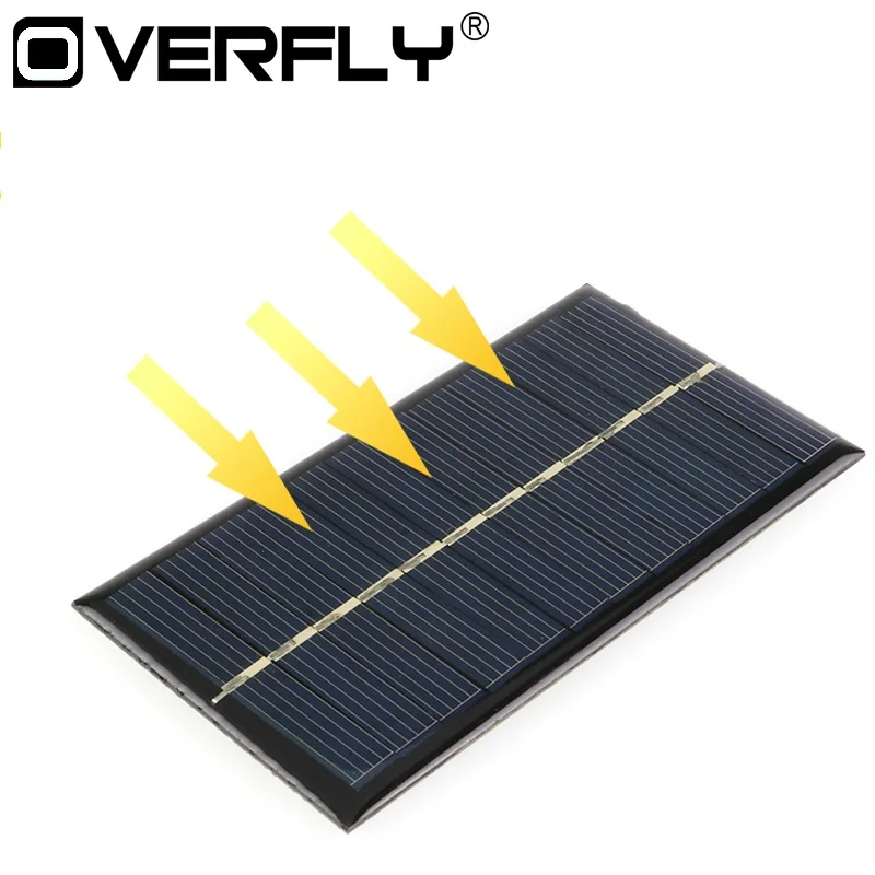 Мини 6 в 1 Вт солнечная панель Портативный Sunpower DIY для телефона зарядное