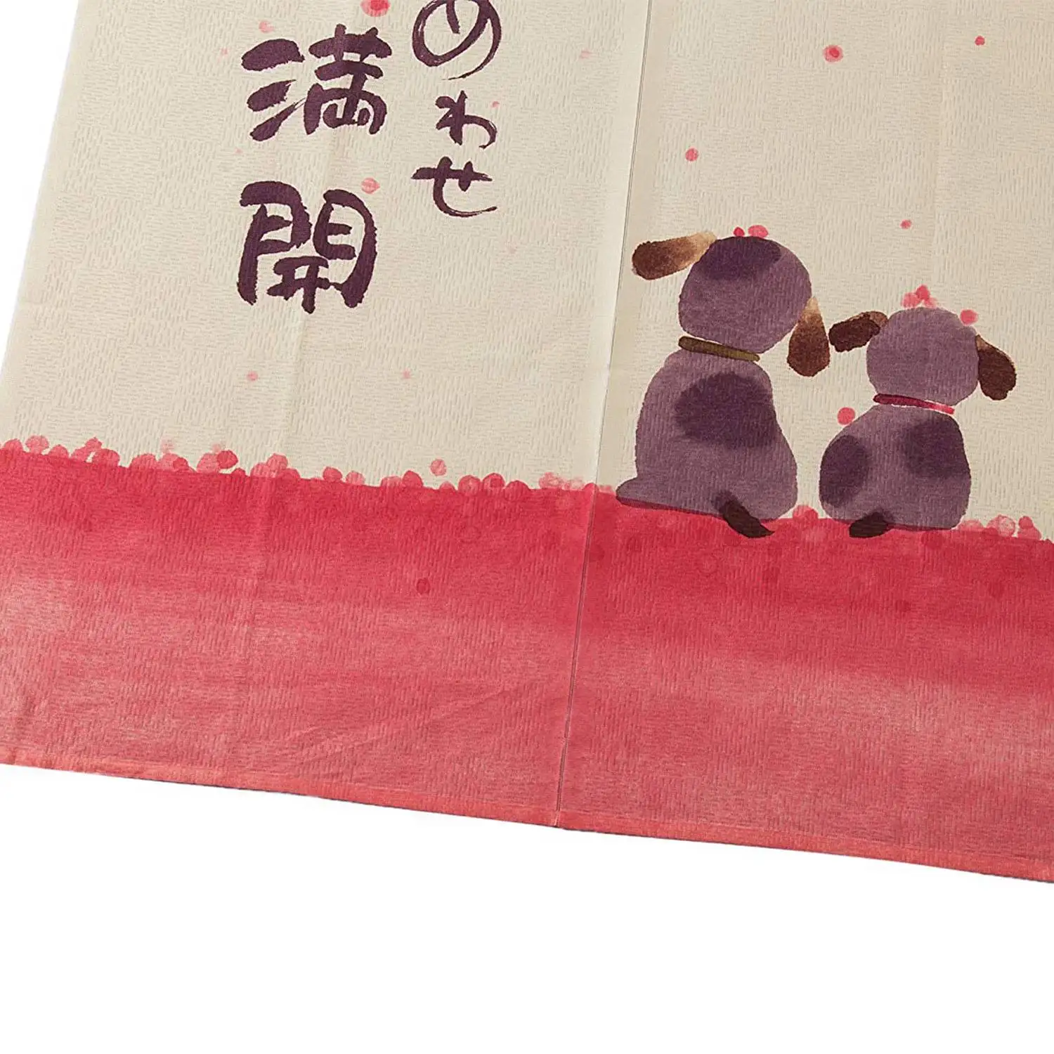 Японский стиль дверной занавес 85х150см Happy Dogs Cherry Blossom|Антистатичные дверные шторы| |