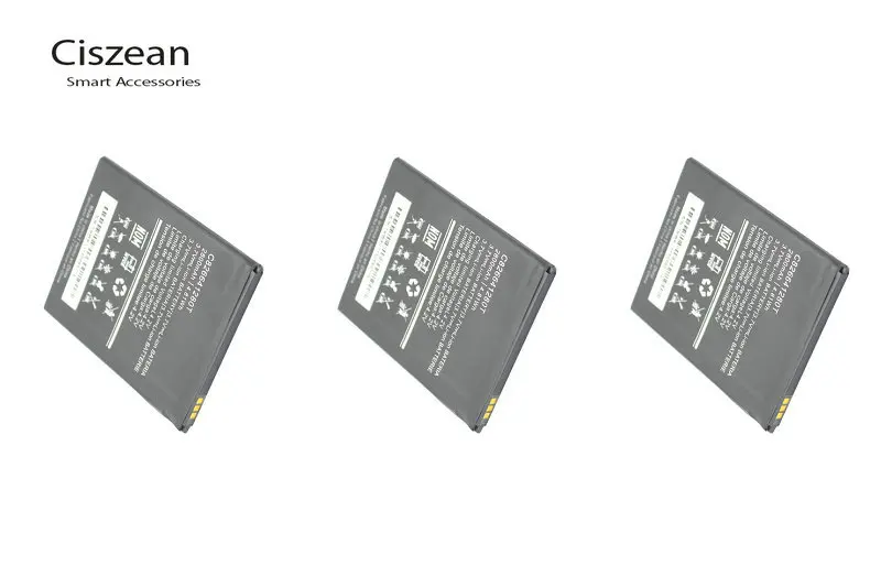 Сменный литий ионный аккумулятор Ciszean 3x3 7 в 2800 мАч C826641280T для BLU Studio G Plus S510Q S510