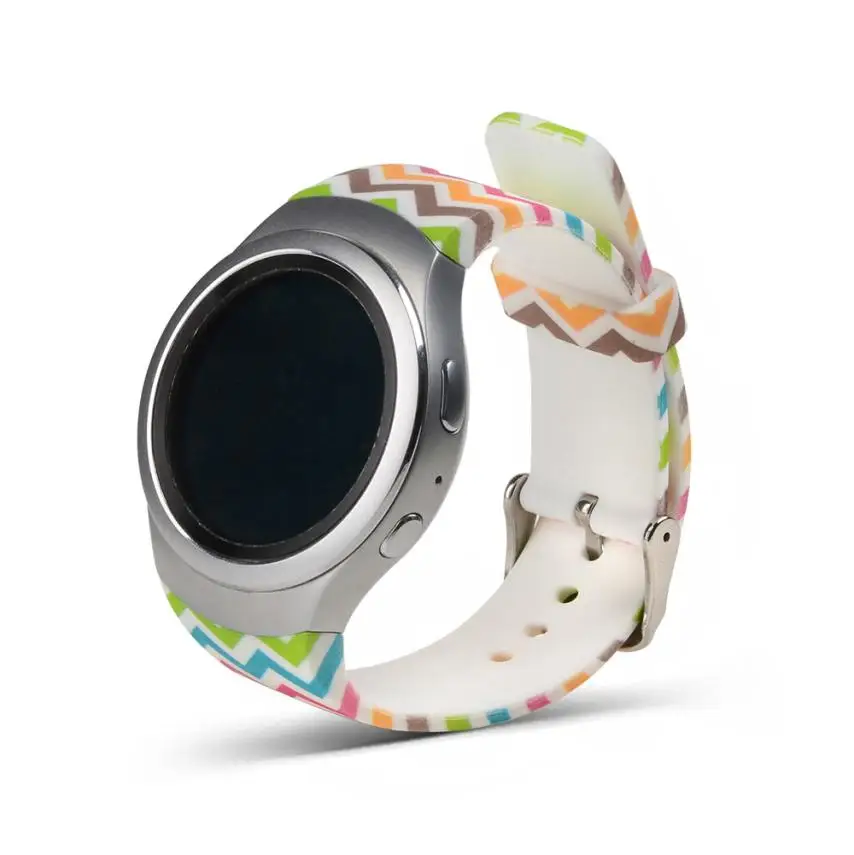 Хорошая продажа роскошный силиконовый для часов Ремешок Samsung Galaxy Gear S2 SM R720 7