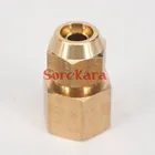 Расклешенная трубка OD от 6 мм до m12x1, 25 мм, Женский латунный расклешенный Штекерный соединитель, пневматический фитинг с короткой расклешенной гайкой
