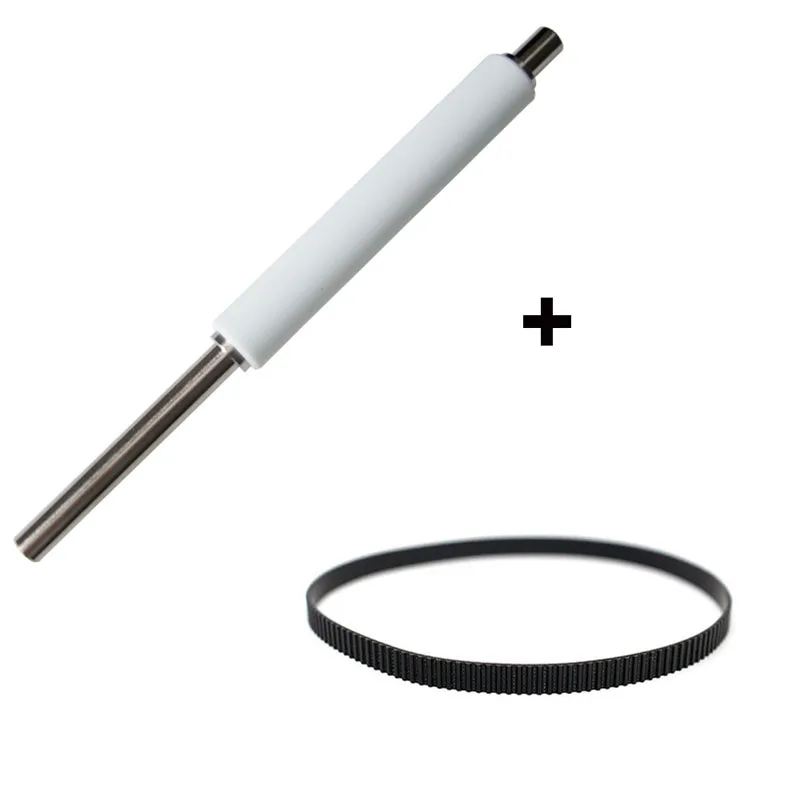 

1 Set G77023M Platen Roller & 20006 Main Drive Belt Compatible For Zebra S4M 203dpi Thermal Barcode Label Printers