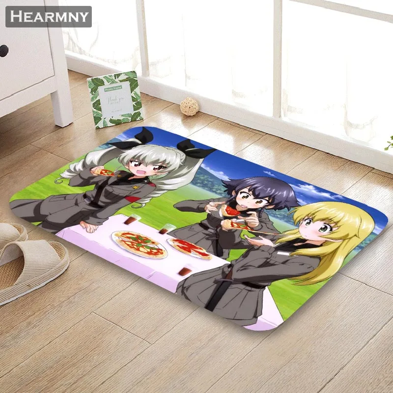 Напольный коврик Girls Und Panzer для улицы домашний креативный Супер Мягкий