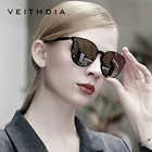 Бренд VEITHDIA , Ретро стиль, день и ночь, двойные женские солнцезащитные очки , поляризационные, зеркальные линзы, кошачий глаз, фотохромные для женщин 8520