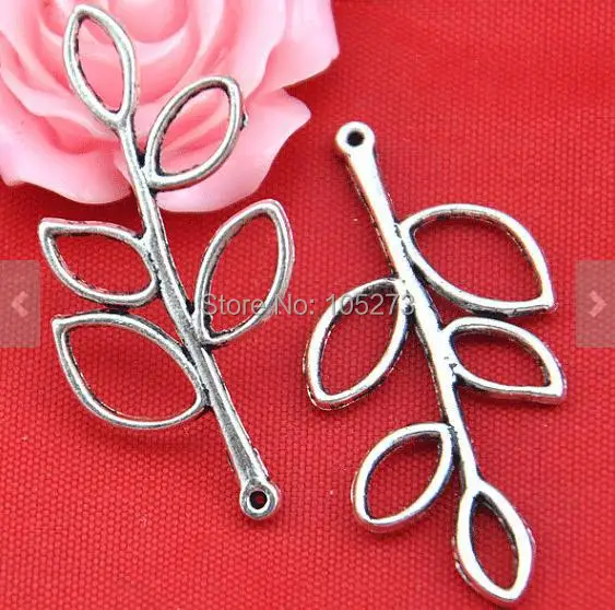 Аксессуары «сделай сам» для изготовления ювелирных изделий, диаметр 18x38 мм, 15 шт., подвеска-соединитель в виде листика дерева