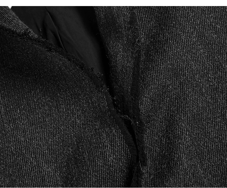 New Spring Retro Black Fur-trimmed Casual Slim Black European Style Suit for Men Stand Collar Men Suit Blazer Brand F8288