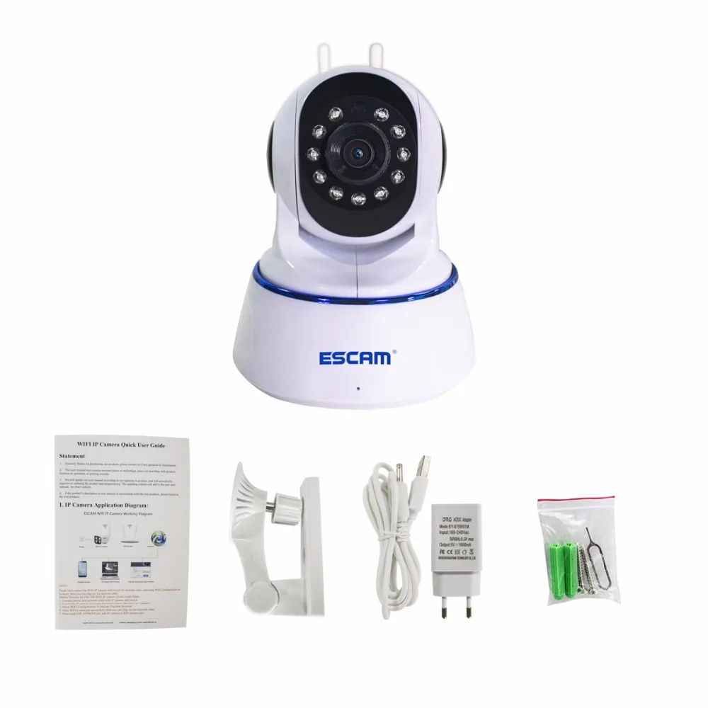 Escam QF003 HD 1080 P Беспроводной IP Камера день Ночное видение P2P WI FI Indoor Инфракрасный