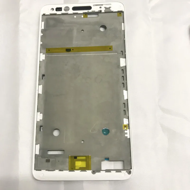 Задняя крышка батарейного отсека, задняя крышка для Alcatel Pop 4 6," 7070 OT-7070 OT7070 7070X 7070Q 7070A 7070I lcd передняя рамка - Цвет: White middle frame