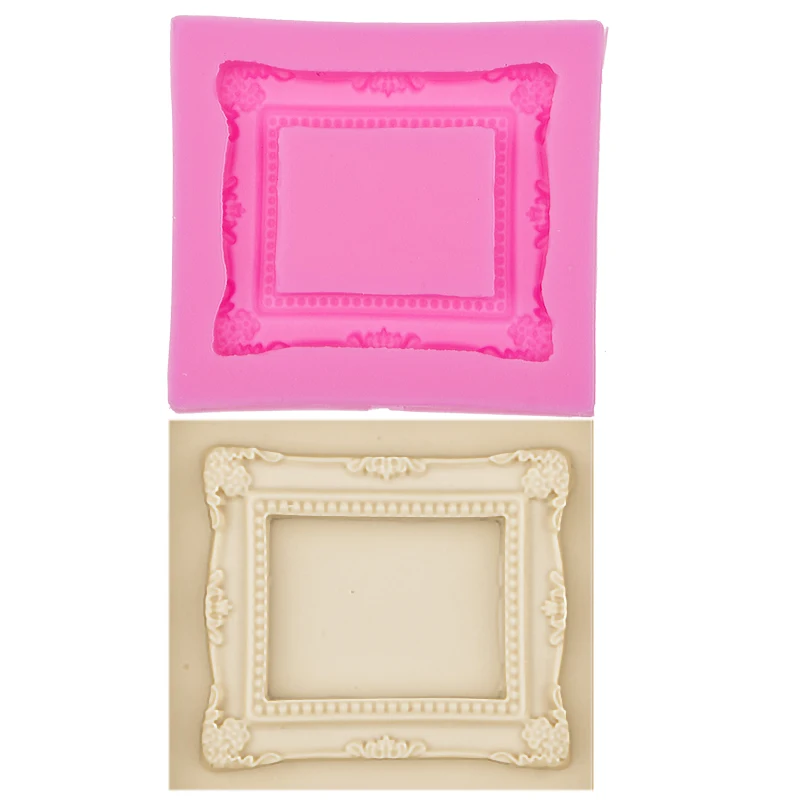 Ретро мода рамка шоколадная форма для кухни инструменты выпечки торта DIY помадка