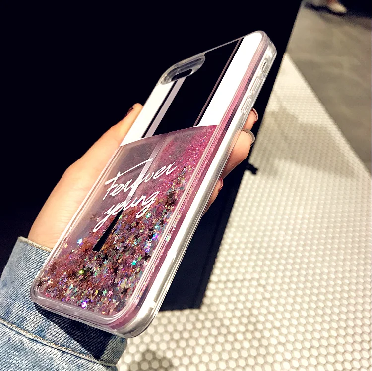 Liquid Glitter Case For iPhone XR Cover X XS Max SE 5 5S 7 8 6 6s Plus Cat Perfume Bottle Quicksand Dynamic |