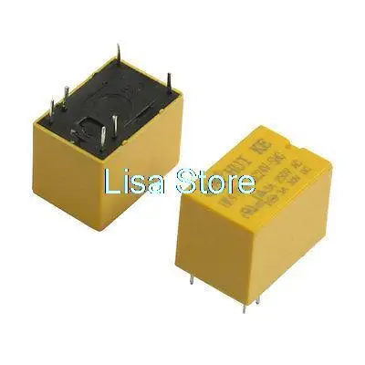 DC 24V Катушка 3A 250AC/30VDC 6 контактов 1NO 1NC реле мощности PCB HK4100F-DC24V-SHG 2 шт