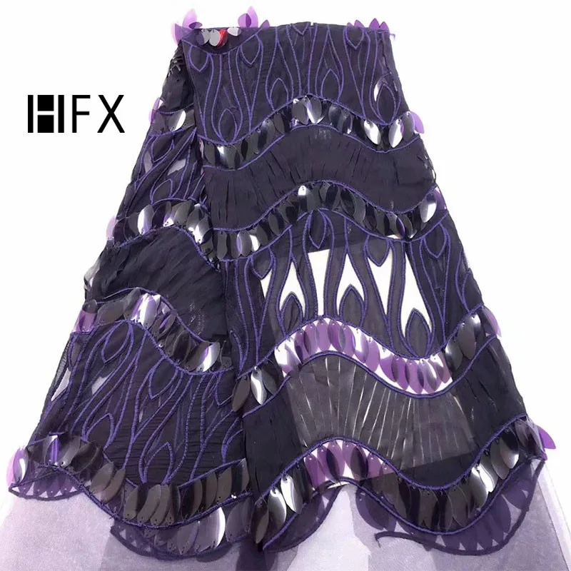 HFX африканская кружевная ткань золотистая 2019 бархатная французская пудра синяя