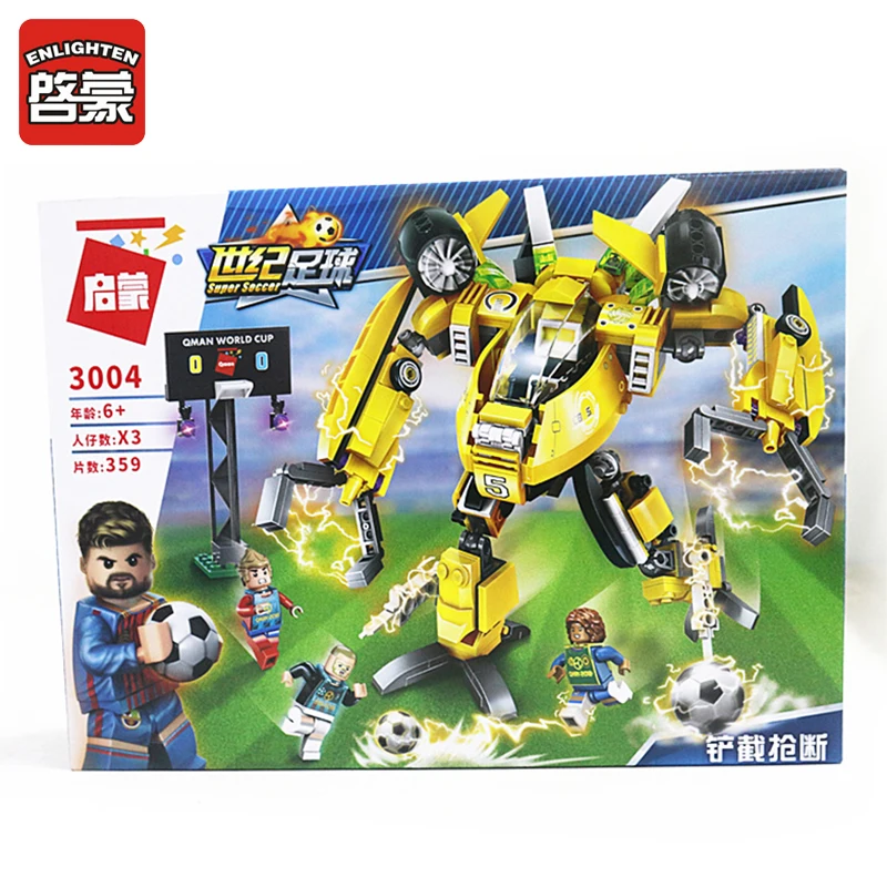 

357pcs Sport Series Building Blocks Football Gaming of Russia Robot Building Toys Sets Learning and Educational For Boy's Toy