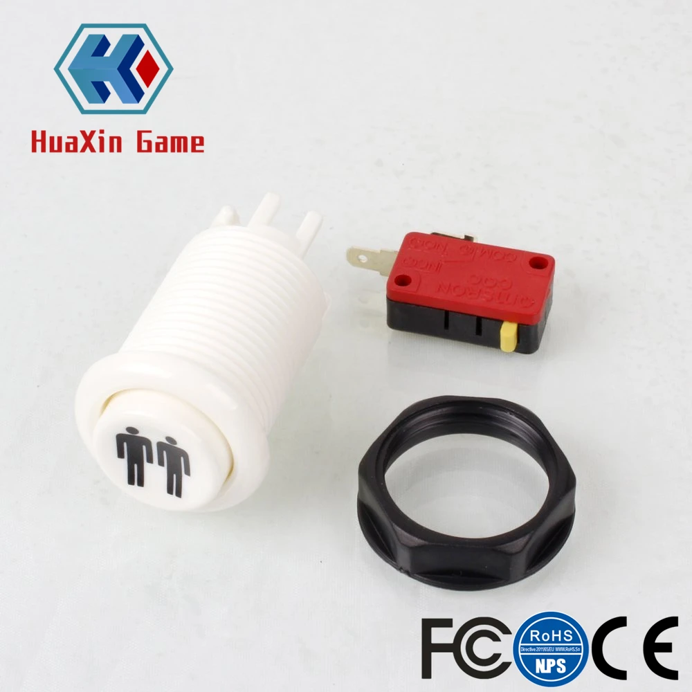 Нажимные кнопки Happ Style 1 игрок/2 игрока Start & Home с микропереключателем для аркадных