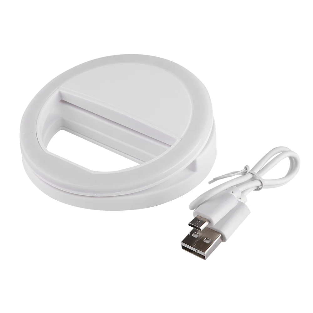 Lightdow USB зарядка светодиодный селфи кольцо света для Iphone дополнительное освещение