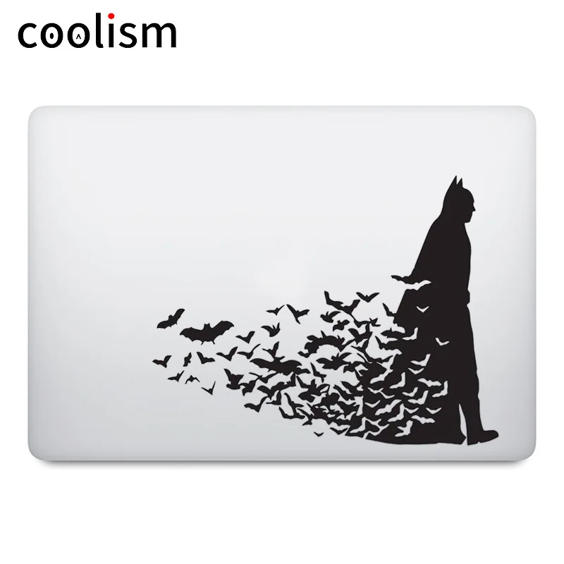 Наклейка на ноутбук с Бэтменом и летучими мышами для Apple MacBook Pro Air retina 11 12 13 15 дюймов винил Mac ноутбук hp поверхность книга кожа