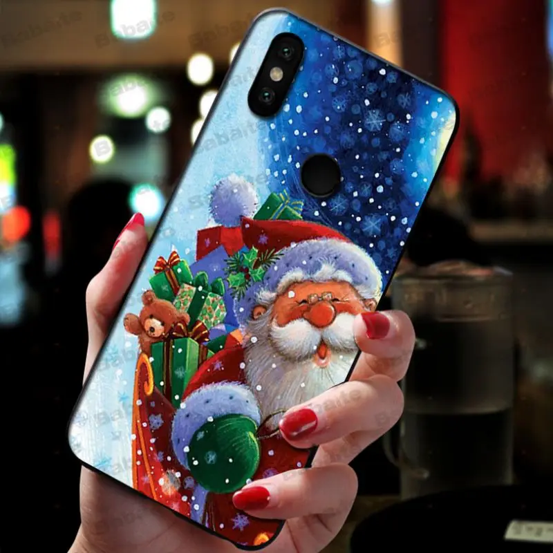 Рождественский чехол для xiaomi mi 8se 6 mi8lite note2 note3 mix2 max2 max3|Бамперы| |