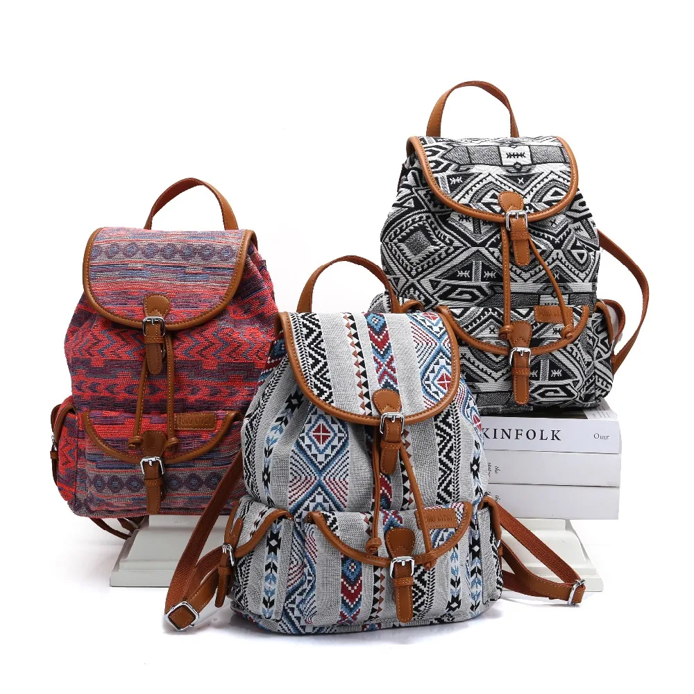 BOHO Gypsy рюкзак женский богемный mochila de mujer рюкзак для путешествий этнический хиппи Мумия сумка для подгузников школьная сумка для девочек