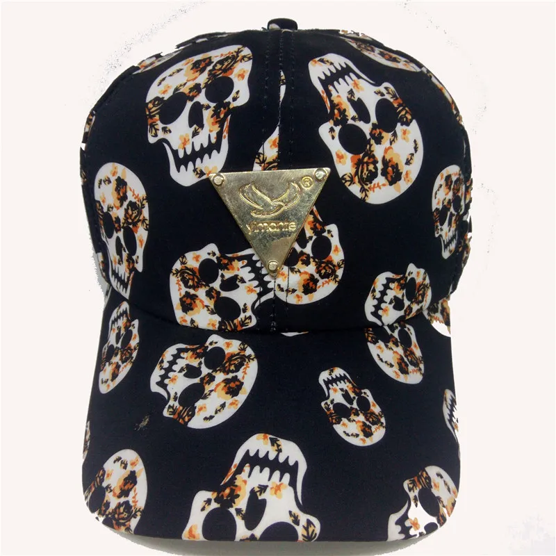 Крутая модная бейсбольная кепка с принтом черепа унисекс Кепка Snapback