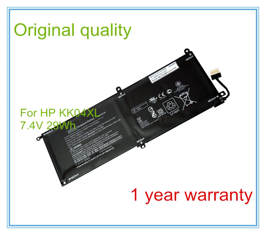 Бесплатная доставка Новый оригинальный 7 4 В 29Wh KK04XL батарея HSTNN IB6E для x2 612 G1 Tablet 753703