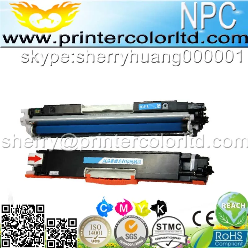 Тонер-картридж CF350A CF351A CF352A CF353A 130A совместимый с принтером HP Color LaserJet Pro MFP M176n M176 M177
