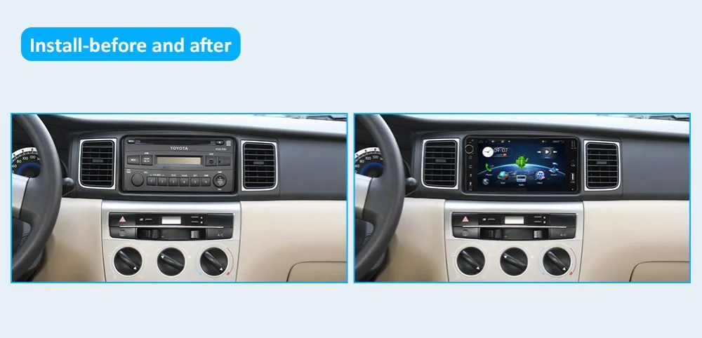 Новейший Android 8,1 автомобильный dvd для toyota corolla 2 Din универсальный автомобильный Радио с навигацией Bluetooth Wifi BT автомобильный стерео gps плеер