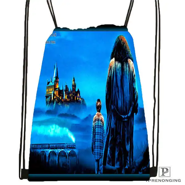 Drawstring Backpack Custom harry_potter_artwork_@ 1 походная сумка на шнурке Cute Daypack Kids Satchel(черная спинка) 31x40 cm#2018611-24 - Цвет: Drawstring Backpack