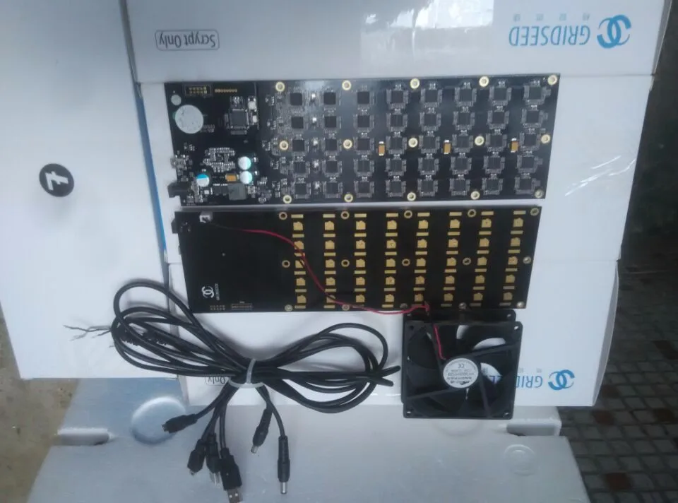 

HOT!YUNHUI Mining industry sell used Gridseed 3-5MH100W USB MINER Scrypt Miner litecoin minning machine with cooling fan