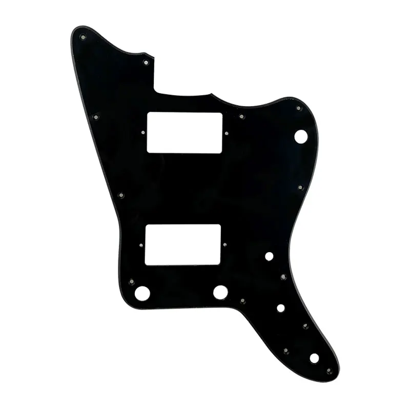 1Ply Black Pleroo Customizeiont Pickguard-для MIJ Jazzmaster гитары Pickguard с PAF хамбакер без верхних рогов отверстия - Цвет: 1Ply Black