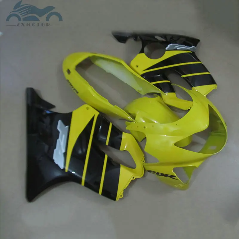 ABS пластиковый литье под давлением для HONDA CBR 600 F4 1999 2000 Желтый Черный 99 00 cbr600 f4