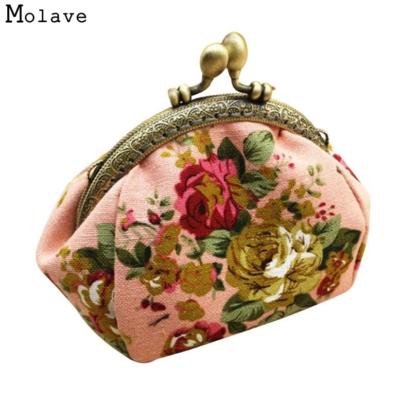 Кошелек Naivety Женский винтажный с цветочным принтом|coin purse|coin purse womenwallet hasp |
