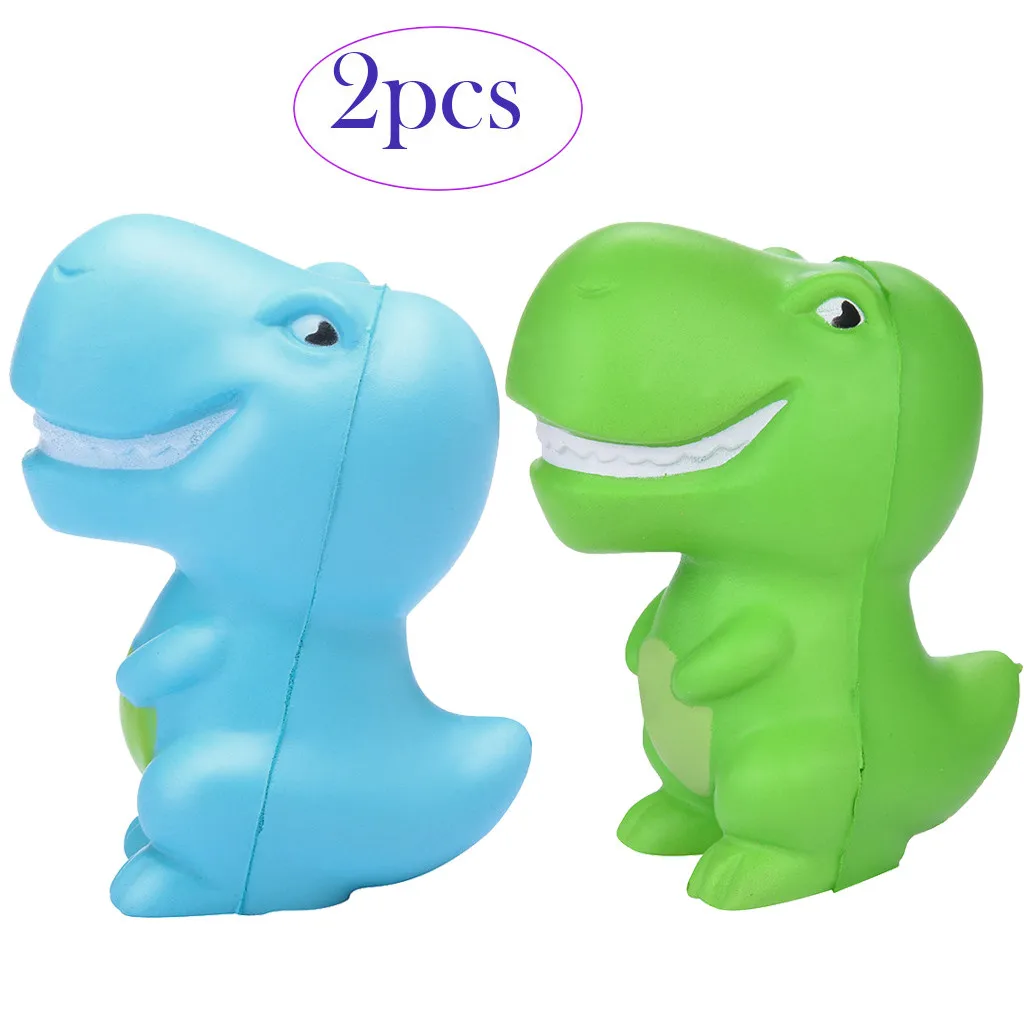 2 шт. ароматизированные медленно растущие сжимаемые игрушки с динозавром для