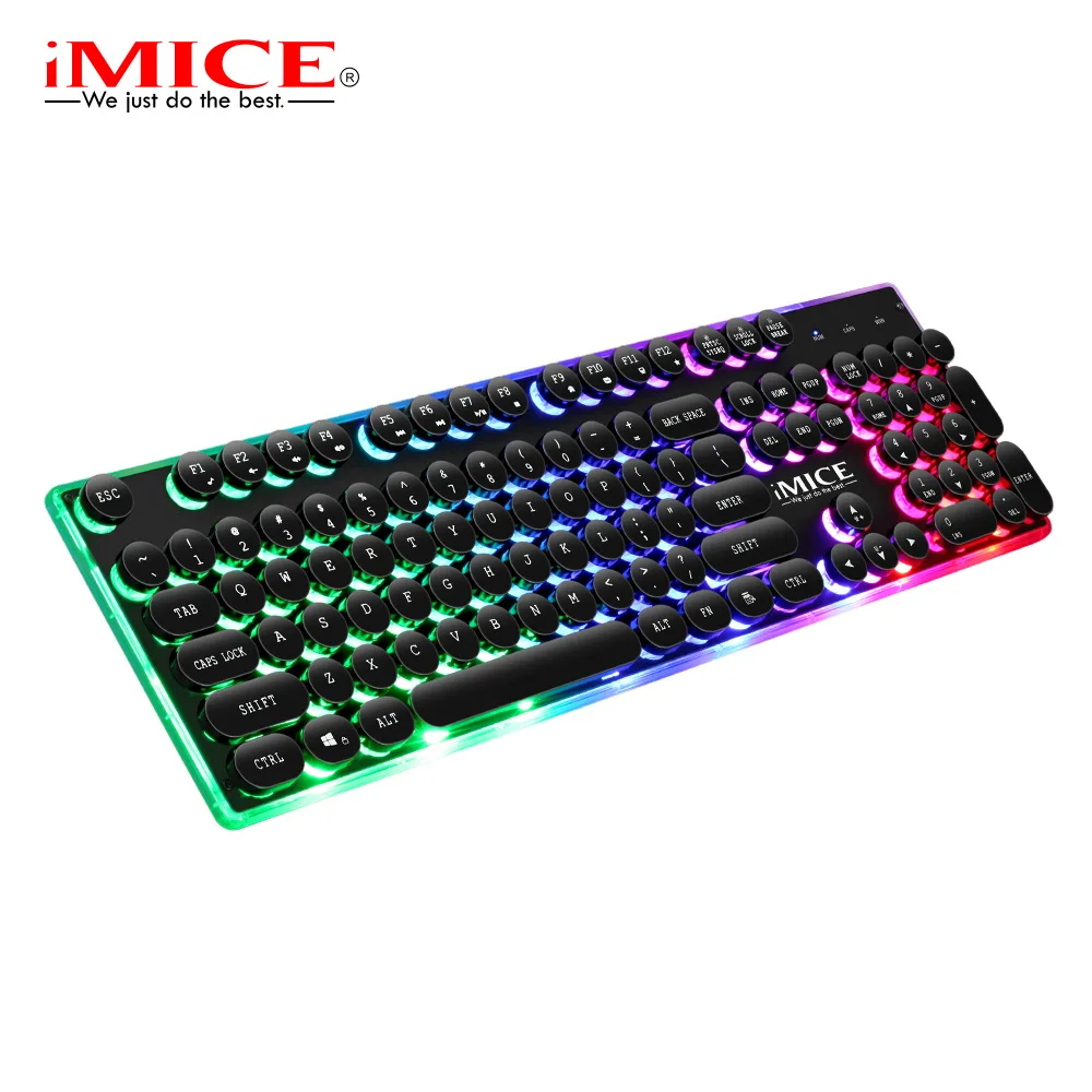Игровая клавиатура iMice с подсветкой игровая RGB Gamer для компьютера ПК ноутбука