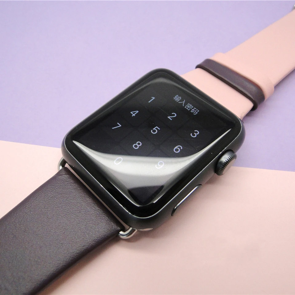 Модный двухцветный ремешок для часов для Apple Watch 38 мм 40 мм ремешок из натуральной кожи для iWatch 42 мм 44 мм Серия 1 2 3 4 браслет