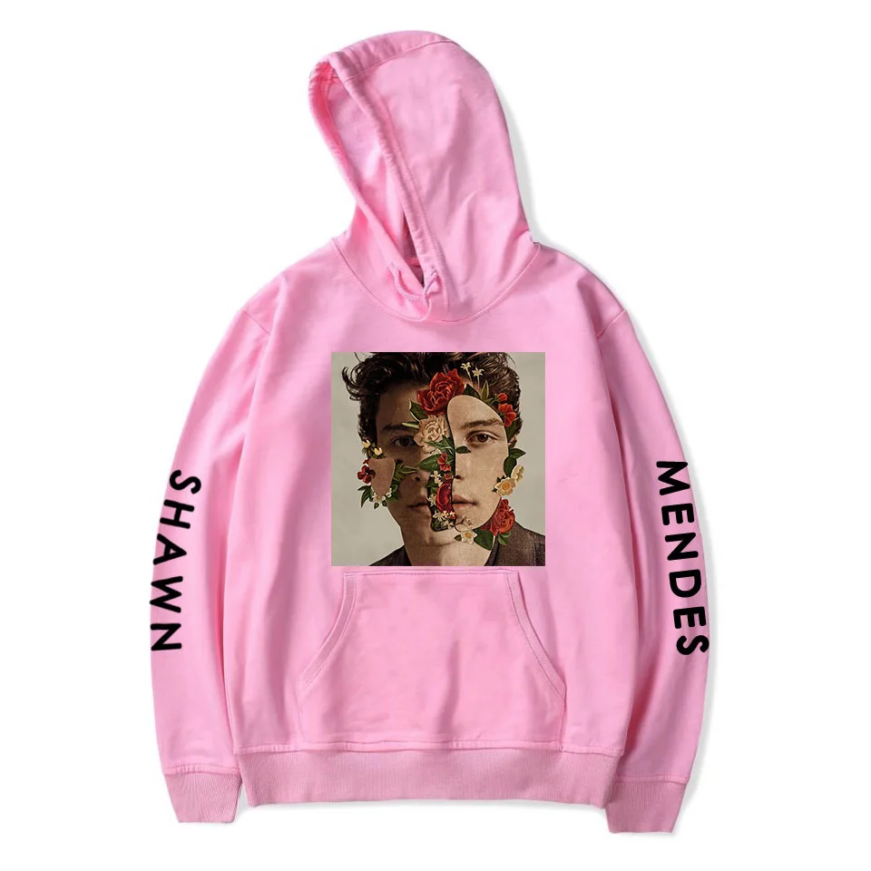 Женская и мужская толстовка с капюшоном Shawn Mendes осенне зимняя теплая длинными