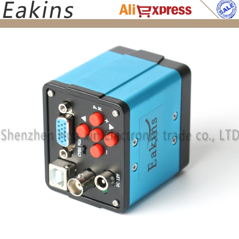 Электронный цифровой микроскоп 3 в 1 VGA USB BNC 1080 МП P HD камера CCD + зум объектив с