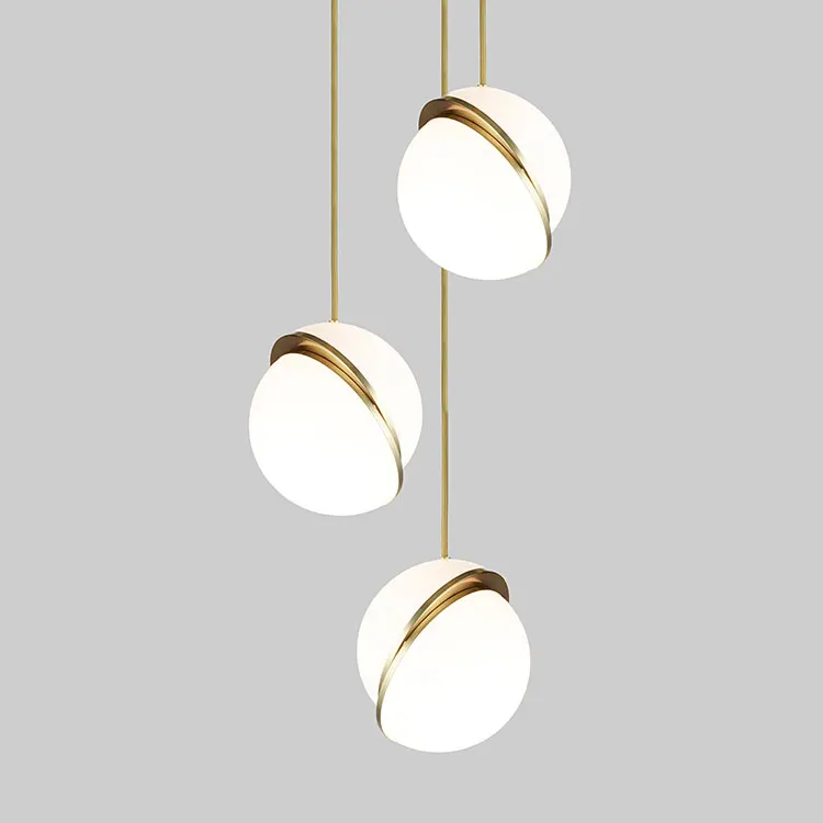 Modern Led Pendant Light Glass Globe Hanging Lamp Fixtures Indoor Lighting Lustre luminaria Suspend | Освещение