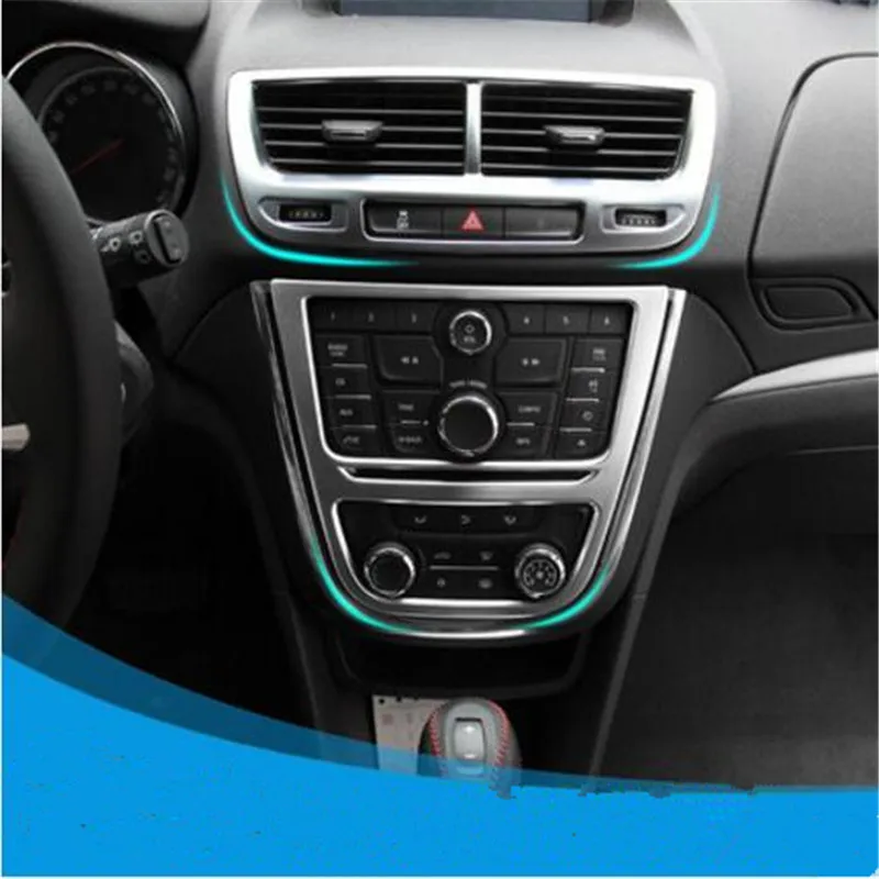 stainless steel Car center console control panel cover trim For buick encore OPEL VAUXHALL MOKKA 2013 2014 2015 | Автомобили и