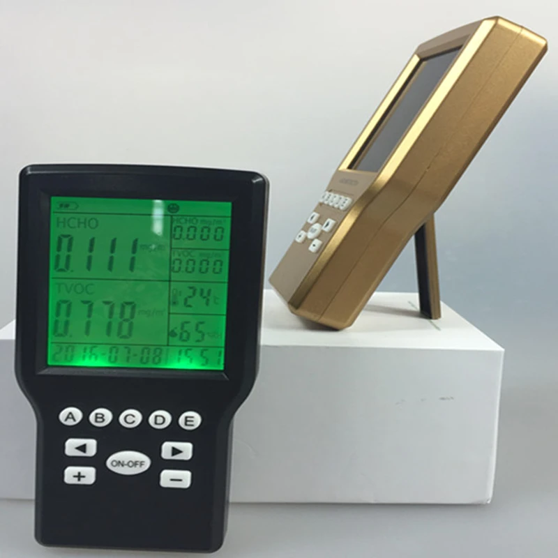 Бесплатная Доставка завод питания 4 в 1 Handheld Multi Газовый Детектор Формальдегид ЛОС