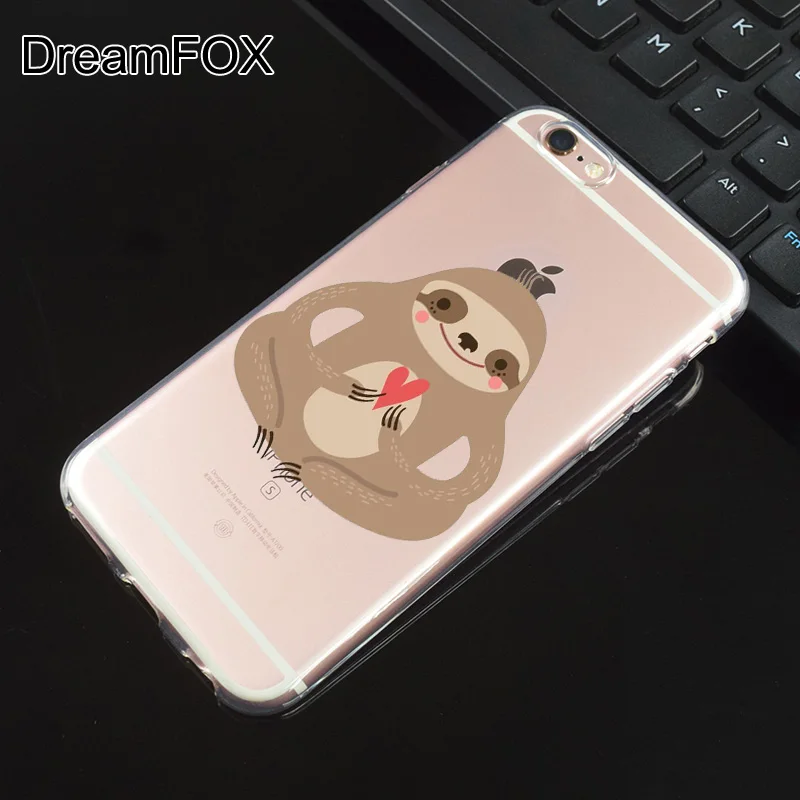 M135 Ленивец милые животные Мягкий ТПУ силиконовый чехол для Apple iPhone 11 Pro X XR XS Max 8 7 6 6S
