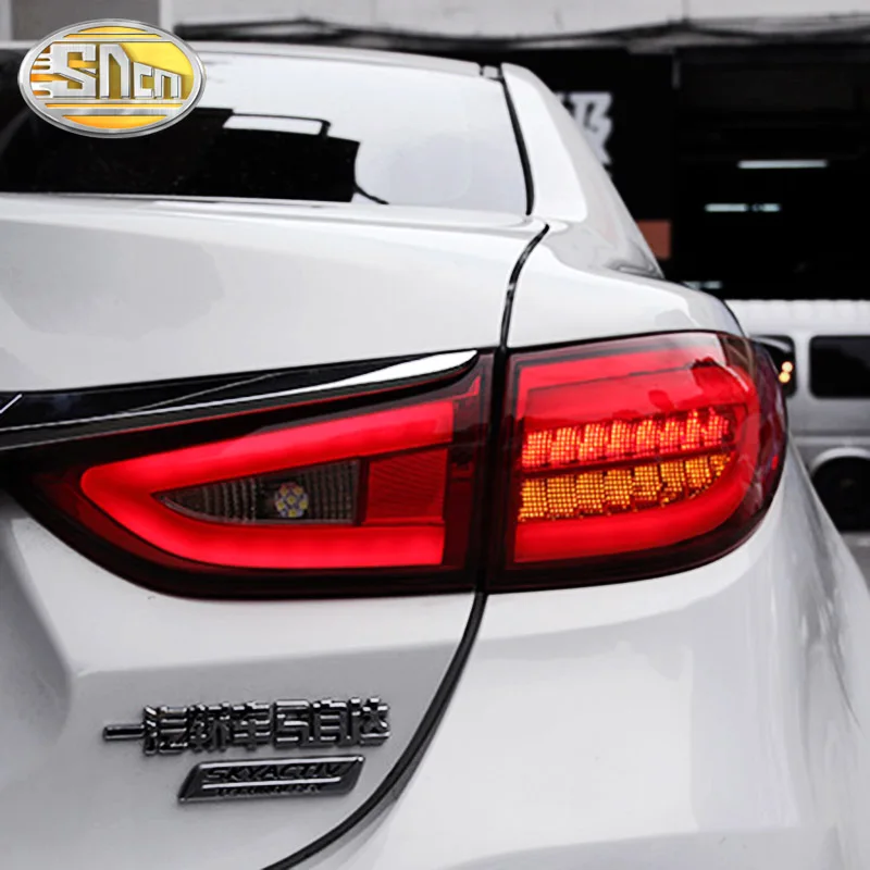 Car LED Tail Light Taillight For Mazda 6 Atenza 2013- Rear Running Light+ Brake Light+ Reverse Lamp+ Turn Signal Light