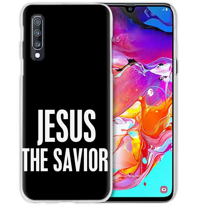 С христианскими текстами и кросс-чехол для samsung Galaxy M40 A50 A80 A70 A60 A40 A30 A20e A10 J4 J6 плюс J8 жесткий чехол из ПК для телефона