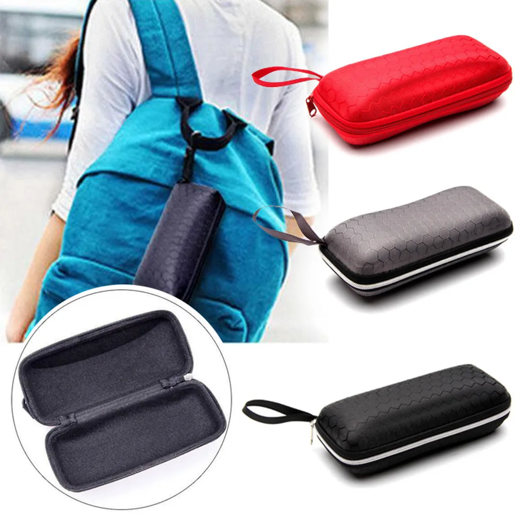 Жесткий Чехол для солнцезащитных очков на молнии рук прямоугольные Чехлы и сумки