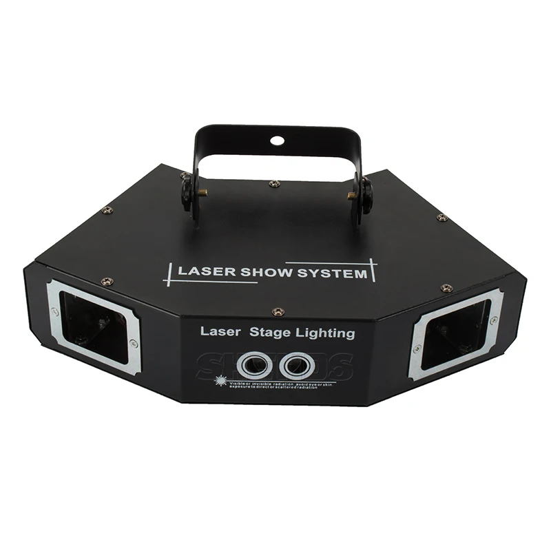 Четыре глаза красный зеленый синий секторный сканер гобо лазер DMX512 сценический эффект Освещение хорошо для DJ Дискотека вечерние свадебные украшения и бар