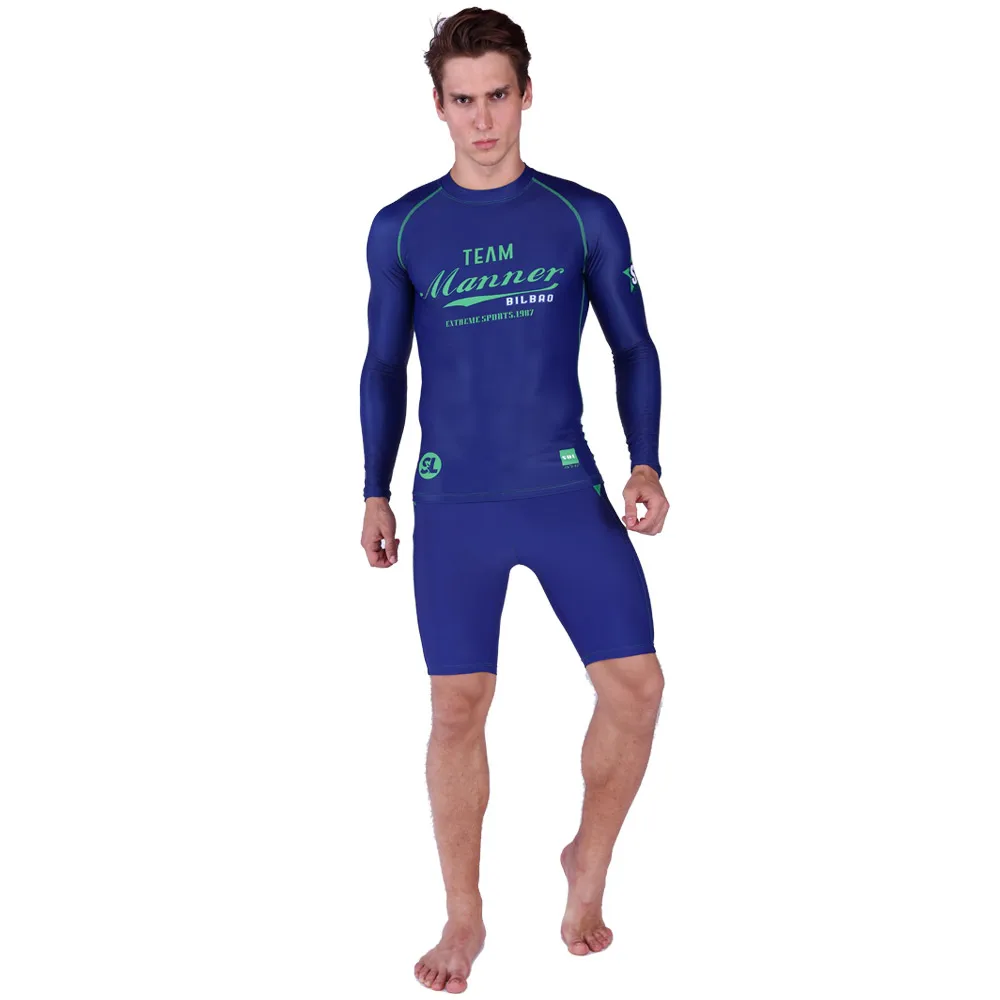 Rashguard мужской купальник с длинным рукавом из лайкры для серфинга гидрокостюм