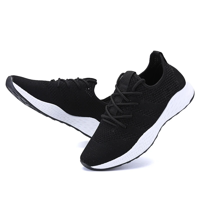 Мужские кроссовки из легкой сетчатой ткани дышащие слипоны на плоской подошве