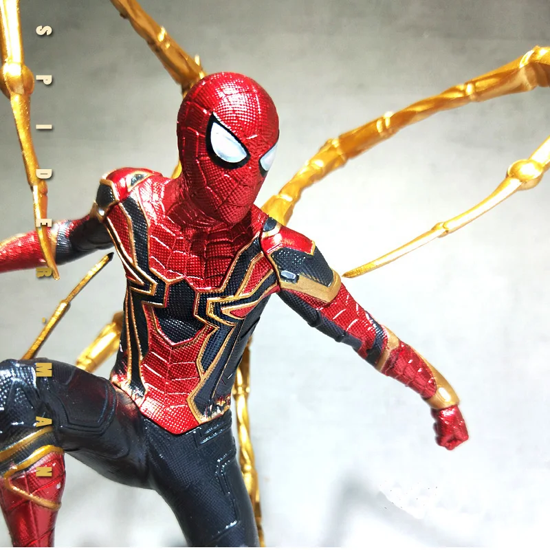 Горячие игрушки Marvel Мстители супер герой Человек паук Фигурки ПВХ далеко от дома