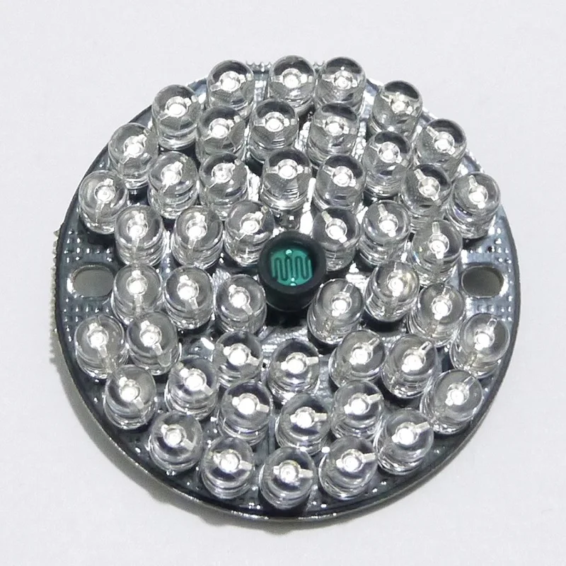 Аксессуары системы видеонаблюдения инфракрасный свет 48 зерна 850nm IR LED доска для наблюдения ночного видения Диаметр 47 мм
