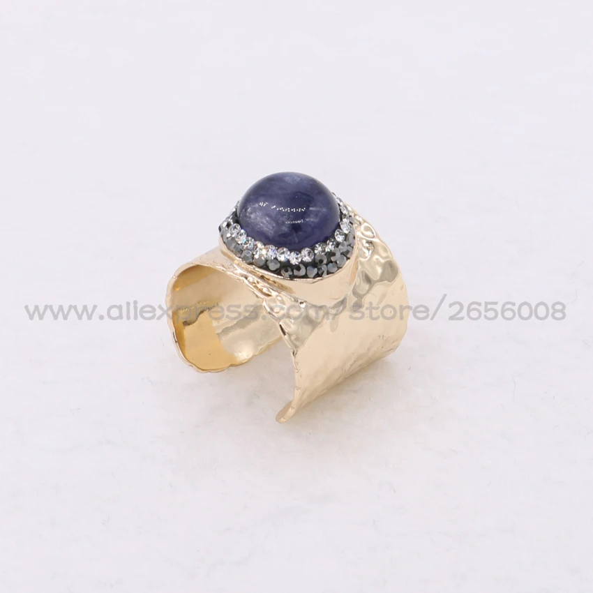 Оптовая продажа кольцо из натурального камня КОЛЬЦО druzy регулируемое размер