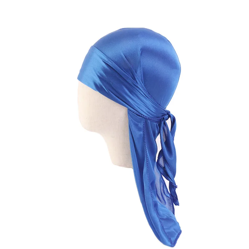 Детская шелковая Кепка Durag для мальчиков с длинным хвостом Пиратская в стиле хип